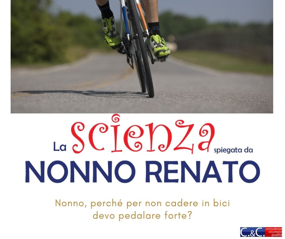 Nonno, perché per non cadere in bici devo pedalare forte?