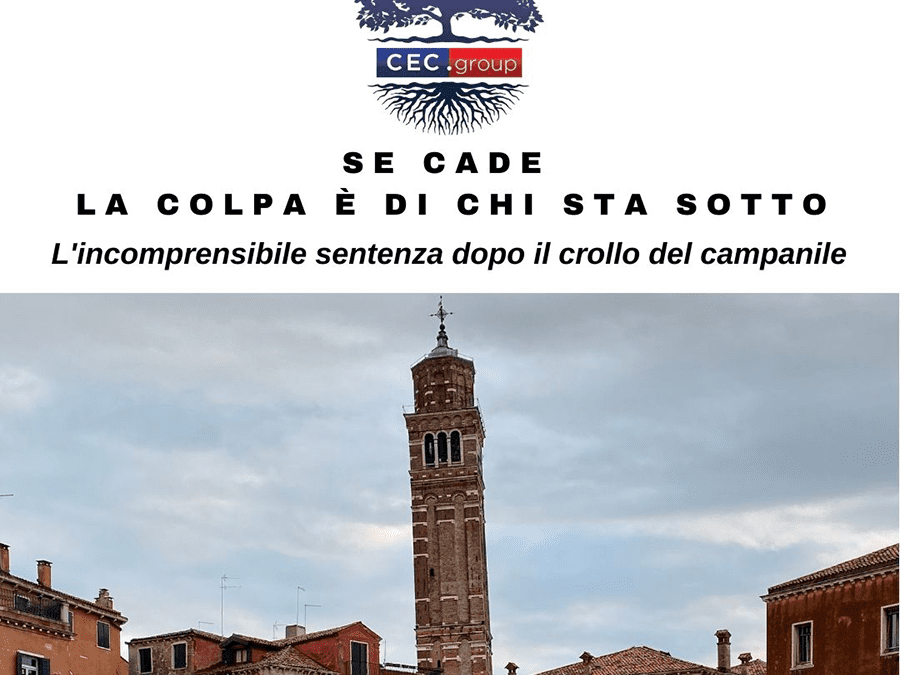 Se cade, la colpa è di chi sta sotto